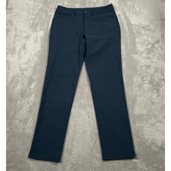 Lululemon Pants 31 Blue ABC Classic Warpstreme Commuter Stretch Performance - Picture 1 of 9